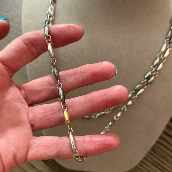 Gurhan Sterling Silver Layered with 24K Gold Necklace - Picture 5 of 8